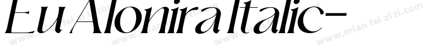 Eu Alonira Italic字体转换